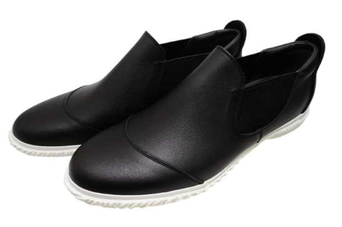 【SPINGLE SP6156 ブラック】ストレートチップショートサイドゴアシューズ